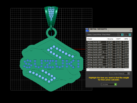 3D Printable Custom Name Pendant 3D 프린트 모델