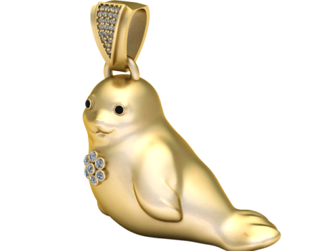 3D Printable Dolphin Pendant Modello di stampa 3D