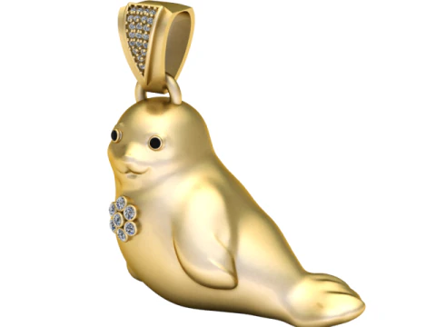 3D Printable Dolphin Pendant 3D Print Model