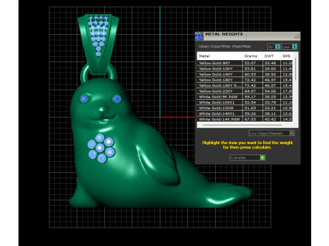 3D Printable Dolphin Pendant 3D Print Model