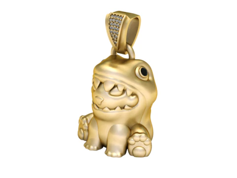 3D Printable Shark Pendant 3D Print Model