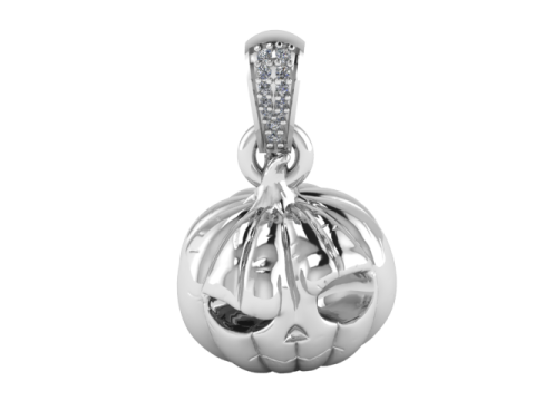 3D Printable Pumpkin Pendant with Halloween-Inspired Design 3Dプリントモデル