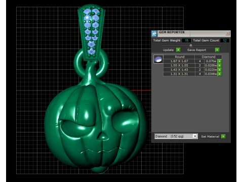 3D Printable Pumpkin Pendant with Halloween-Inspired Design 3Dプリントモデル