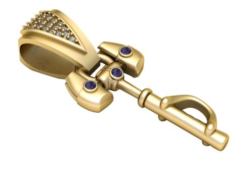 3D Printable Key Pendant Modello di stampa 3D