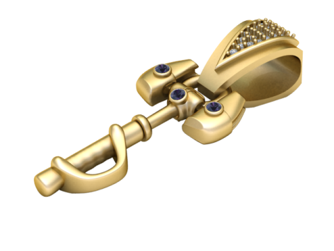 3D Printable Key Pendant 3D प्रिंट मॉडल