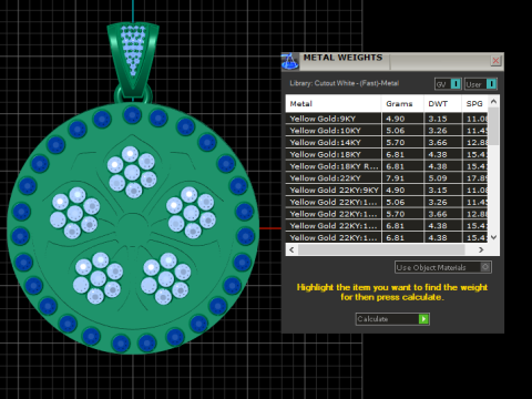 3D Printable Floral Medallion Pendant Modelo de impresión 3D