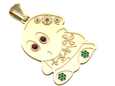 Подвеска с мультяшным призраком для 3D-печати 3D Принт Модель