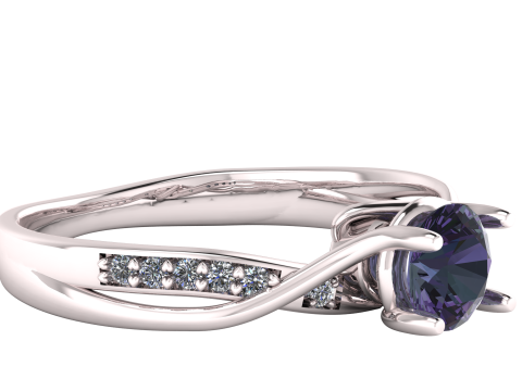 3D Printable Solitaire Engagement Ring 3D Print Model