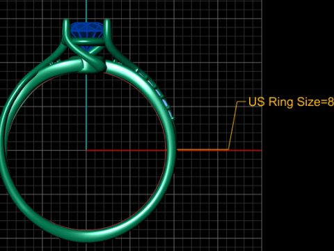 3D Printable Solitaire Engagement Ring 3D Print Model