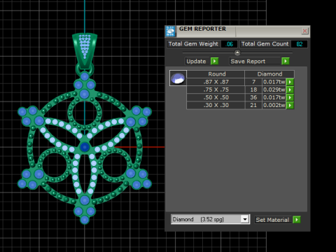 3D Printable Ornamental Geometric Pendant 3D Druckmodell