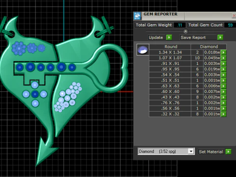3D Printable Key Heart Pendant 3D Print Model