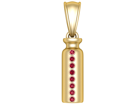 Ruby Column Pendant 3D Printable Model 3D Print Model
