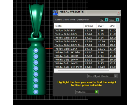 Ruby Column Pendant 3D Printable Model 3D Print Model