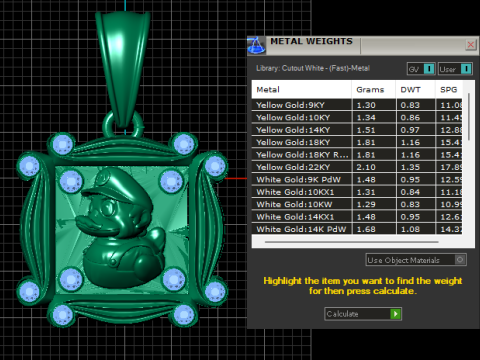 Model Cetak 3D Liontin Bayi Bebek Model Cetak 3D