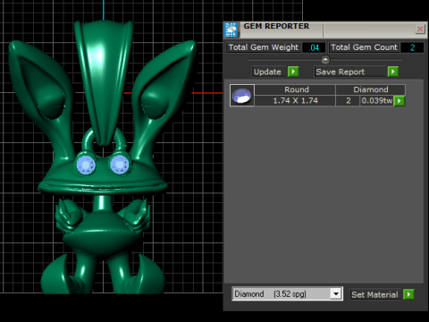 Great Ear Bunny Pendant 3D PRINTABLE MODEL 3Dプリントモデル