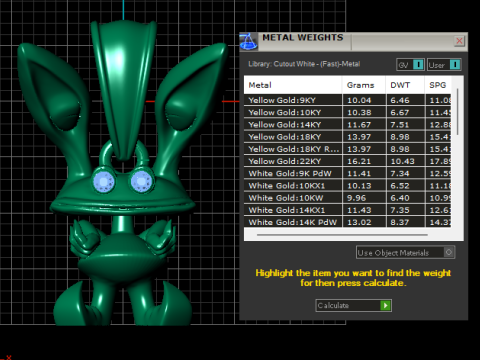 Great Ear Bunny Pendant 3D PRINTABLE MODEL 3Dプリントモデル