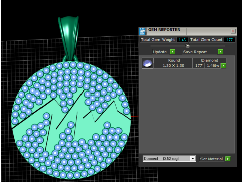 Alpine Brilliance 3D Printable Diamond-Cut Mountain Pendant 3D Print Model