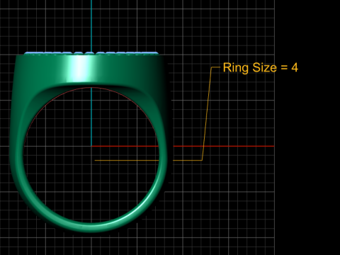 Gold Signet Ring 3D Printable Model 3D Print Model