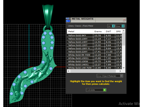 Modelo imprimible en 3D con colgante de pez corriendo Modelo de impresión 3D