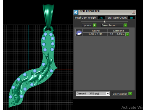 Modelo imprimible en 3D con colgante de pez corriendo Modelo de impresión 3D