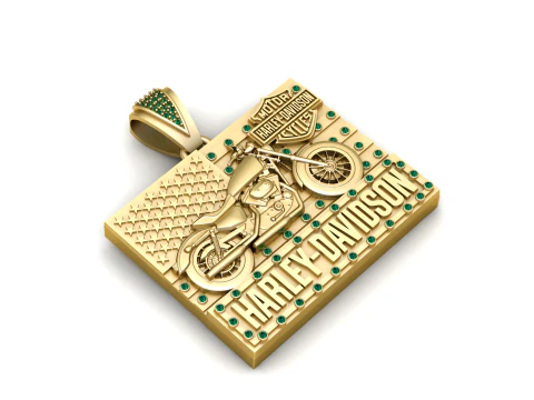 Modelo para impress&atilde;o 3D de pingente de bicicleta esportiva Modelo de Impressão 3D