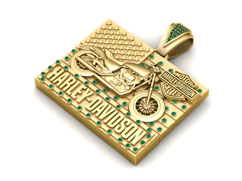 Sport Bike Pendant 3D Printable Model Modelo de Impressão 3D
