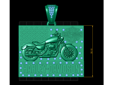 Sport Bike Pendant 3D Printable Model Modelo de Impressão 3D