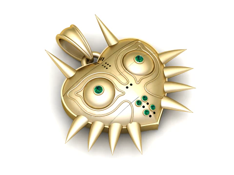 Majoras Mask Pendant 3D Printable Model 3D Print Model