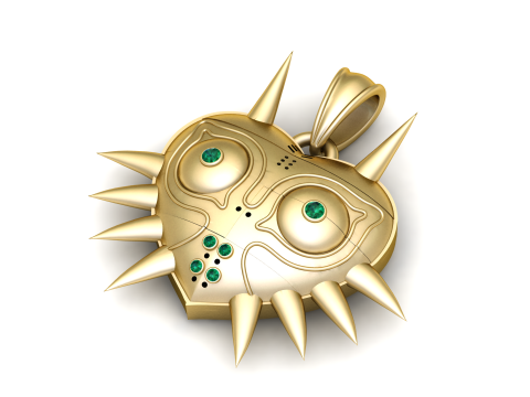 Majoras 面具吊坠 3D 打印模型 3D 打印模型