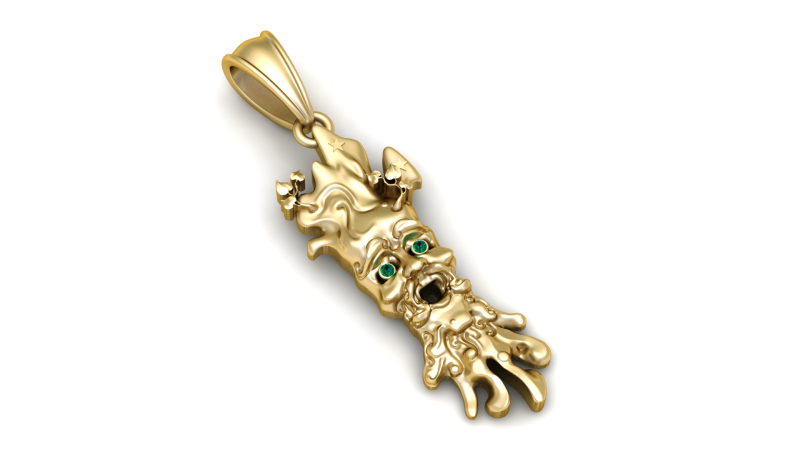 Monster Hand Pendant 3D Printable Model 3D प्रिंट मॉडल .c4d .max .obj .3ds .fbx .stl .blend