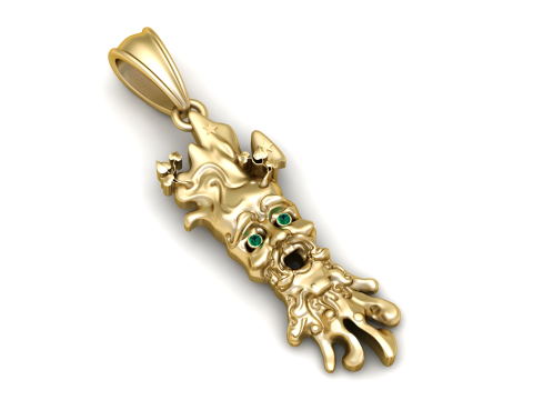 Monster Hand Pendant 3D Printable Model 3D Принт Модель