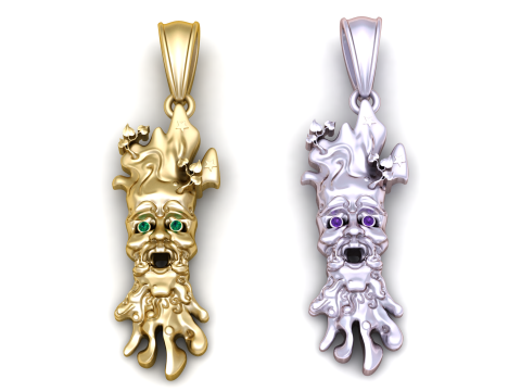 Monster Hand Pendant 3D Printable Model 3D प्रिंट मॉडल