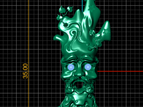 Monster Hand Pendant 3D Printable Model 3D प्रिंट मॉडल