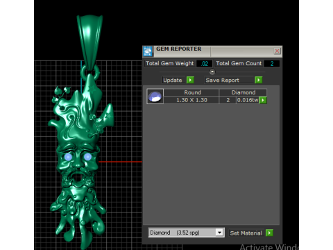 Monster Hand Pendant 3D Printable Model 3D प्रिंट मॉडल