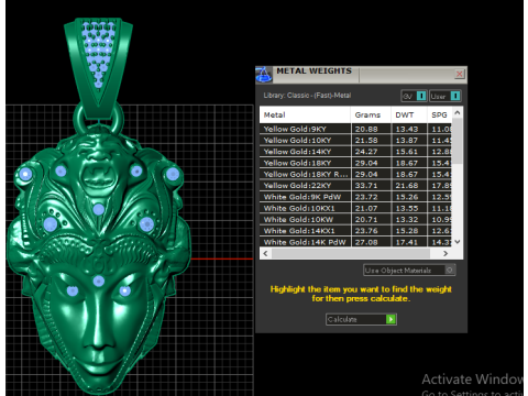 Green Man Pendant 3D Printable Model Description Model do druku 3D