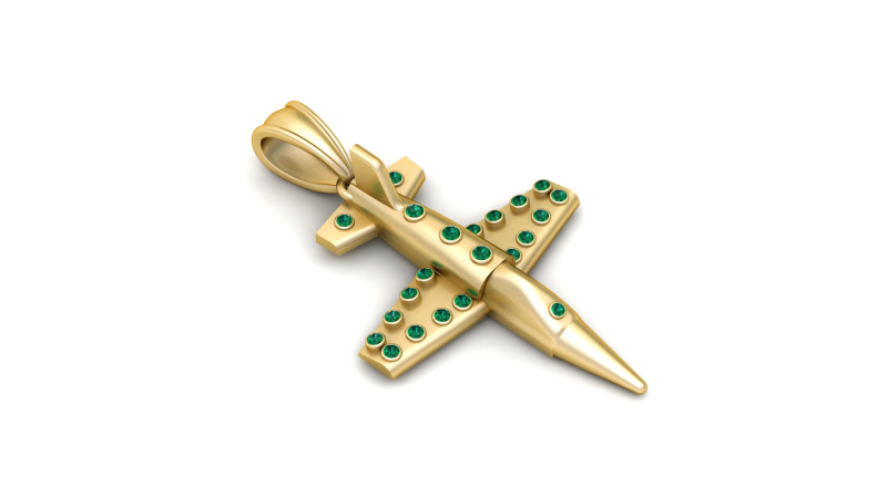 Sky Airplane Pendant 3D Printable Model Model Cetak 3D .c4d .max .obj .3ds .fbx .stl .blend 