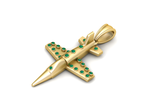 Sky Airplane Pendant 3D Printable Model Model Cetak 3D