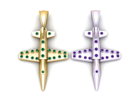 Sky Airplane Pendant 3D Printable Model Model Cetak 3D