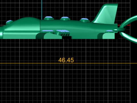 Sky Airplane Pendant 3D Printable Model Model Cetak 3D