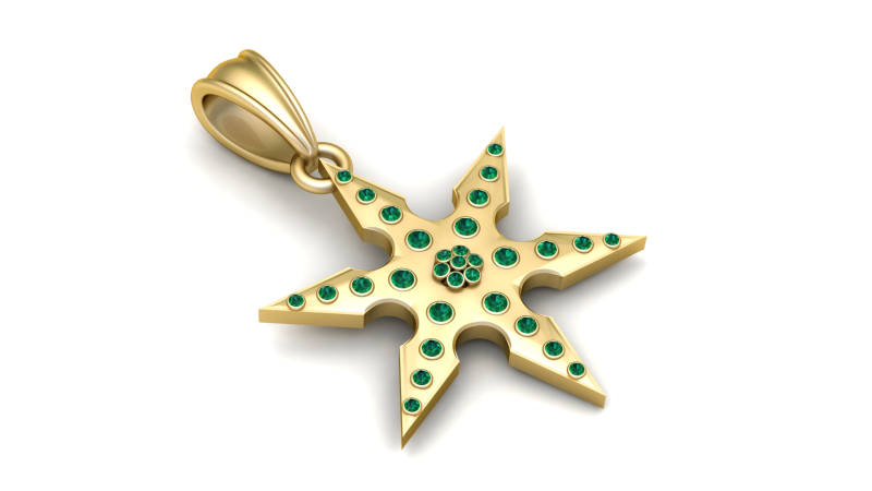Title - Name Niga Star Pendant 3D Printable Model 3D Принт Модель .c4d .max .obj .3ds .fbx .stl .blend 