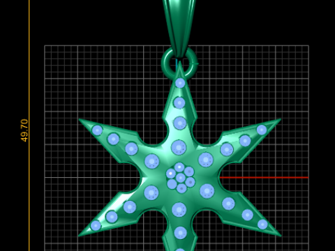 Title - Name Niga Star Pendant 3D Printable Model 3D Принт Модель