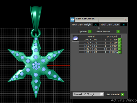 Title - Name Niga Star Pendant 3D Printable Model 3D Принт Модель