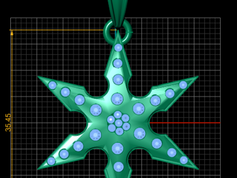 Title - Name Niga Star Pendant 3D Printable Model 3D Принт Модель