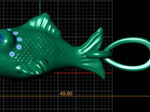 Fish Animal Pendant 3D Printable Model 3D Print Model