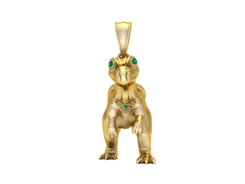 Dinosaur Animal Pendant 3D Printable Model 3D Принт Модель