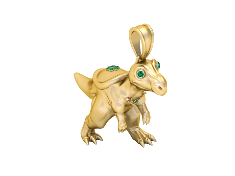 Dinosaur Animal Pendant 3D Printable Model 3D Print Model