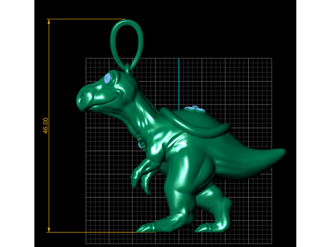 Dinosaur Animal Pendant 3D Printable Model 3D Print Model