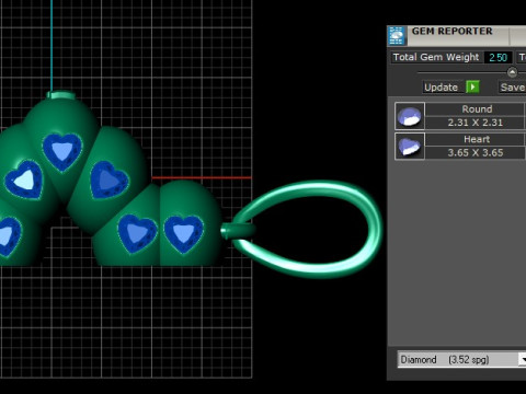 Caterpillar Happy Pendant 3D Printable Model 3D Baskı Modeli