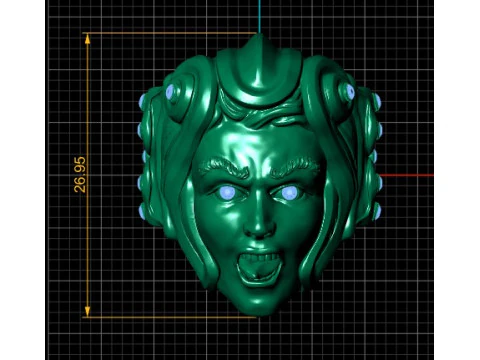 Man Face Ring 3D Printable Model 3D Print Model