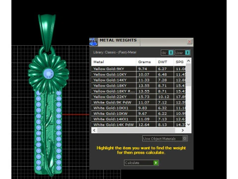 Daisy Floral Pendant 3D Printable Model 3D Print Model